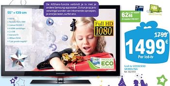 Promoties Lcd-tv  - Samsung - Geldig van 01/12/2010 tot 31/12/2010 bij Carrefour