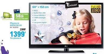 Promoties Plasma-tv  - LG - Geldig van 01/12/2010 tot 31/12/2010 bij Carrefour