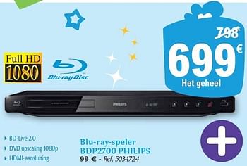 Promoties Blu-ray-speler  - Philips - Geldig van 01/12/2010 tot 31/12/2010 bij Carrefour