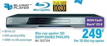 Promotions Blu-ray-speler 3d  - Philips - Valide de 01/12/2010 à 31/12/2010 chez Carrefour
