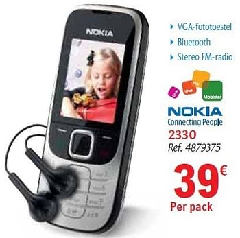 Promotions Nokia 2330 - Nokia - Valide de 01/12/2010 à 31/12/2010 chez Carrefour