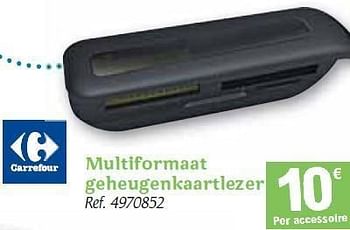 Promoties Multiformaat geheugenkaartlezer - Huismerk - Carrefour  - Geldig van 01/12/2010 tot 31/12/2010 bij Carrefour