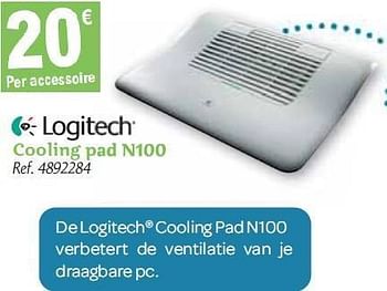 Promoties Cooling pad  - Logitech - Geldig van 01/12/2010 tot 31/12/2010 bij Carrefour