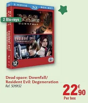 Promotions Dead space: downfall- resident evil: degeneration - Produit maison - Carrefour  - Valide de 01/12/2010 à 31/12/2010 chez Carrefour