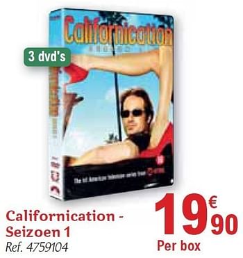 Promoties Californication - seizoen 1 - Huismerk - Carrefour  - Geldig van 01/12/2010 tot 31/12/2010 bij Carrefour