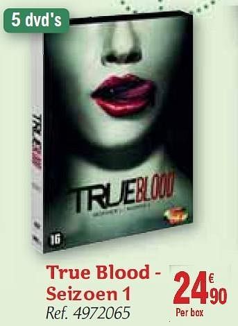 Promotions True blood - seizoen 1 - Produit maison - Carrefour  - Valide de 01/12/2010 à 31/12/2010 chez Carrefour