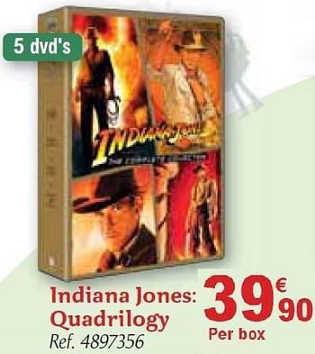 Promoties Indiana jones: quadrilogy - Huismerk - Carrefour  - Geldig van 01/12/2010 tot 31/12/2010 bij Carrefour
