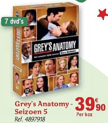 Promotions Grey`s anatomy - seizoen 5 - Produit maison - Carrefour  - Valide de 01/12/2010 à 31/12/2010 chez Carrefour