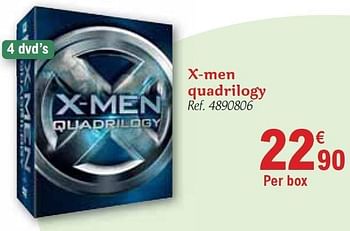 Promotions X-men quadrilogy - Produit maison - Carrefour  - Valide de 01/12/2010 à 31/12/2010 chez Carrefour