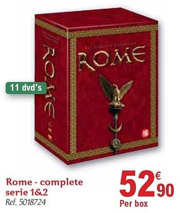 Promotions Rome - complete serie 1&2 - Produit maison - Carrefour  - Valide de 01/12/2010 à 31/12/2010 chez Carrefour