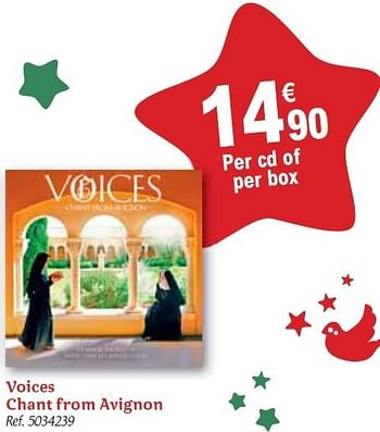 Promotions Voices chant from avignon - Produit maison - Carrefour  - Valide de 01/12/2010 à 31/12/2010 chez Carrefour