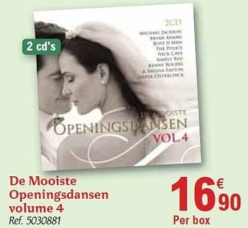 Promoties De mooiste openingsdansen volume 4 - Huismerk - Carrefour  - Geldig van 01/12/2010 tot 31/12/2010 bij Carrefour