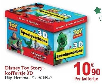 Promoties Toy story - koffertje 3d - Disney - Geldig van 01/12/2010 tot 31/12/2010 bij Carrefour