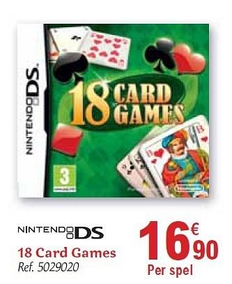 Promotions 18 card games - Nintendo - Valide de 01/12/2010 à 31/12/2010 chez Carrefour