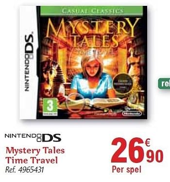 Promoties Mystery tales time travel - Nintendo - Geldig van 01/12/2010 tot 31/12/2010 bij Carrefour