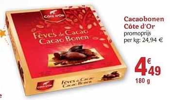 Promoties Cacaobonen - Cote D'Or - Geldig van 01/12/2010 tot 31/12/2010 bij Carrefour