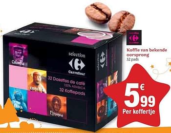 Promotions Koffie van bekende oorsprong - Produit maison - Carrefour  - Valide de 01/12/2010 à 31/12/2010 chez Carrefour