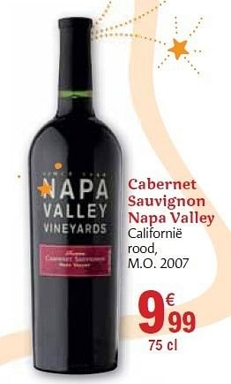 Promoties Cabernet sauvignon napa valley - Rode wijnen - Geldig van 01/12/2010 tot 31/12/2010 bij Carrefour