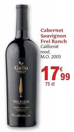 Promoties Cabernet sauvignon frei ranch - Rode wijnen - Geldig van 01/12/2010 tot 31/12/2010 bij Carrefour