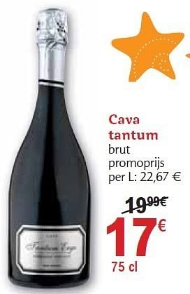 Promotions Cava tantum - Mousseux - Valide de 01/12/2010 à 31/12/2010 chez Carrefour