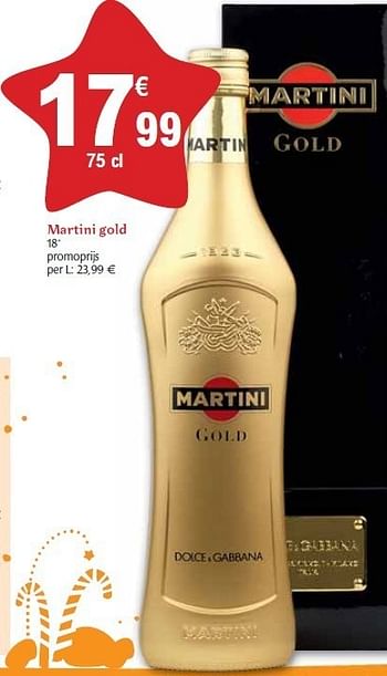 Promoties Gold - Martini - Geldig van 01/12/2010 tot 31/12/2010 bij Carrefour