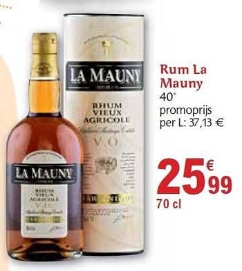 Promotions Rum - La Mauny - Valide de 01/12/2010 à 31/12/2010 chez Carrefour