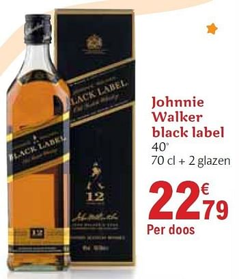 Promoties Black label - Johnnie Walker - Geldig van 01/12/2010 tot 31/12/2010 bij Carrefour