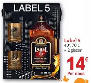 Promoties Label 5 - Label 5 - Geldig van 01/12/2010 tot 31/12/2010 bij Carrefour
