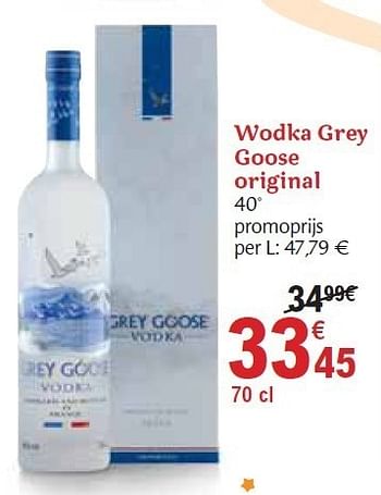 Promotions Wodka original - Grey Goose - Valide de 01/12/2010 à 31/12/2010 chez Carrefour