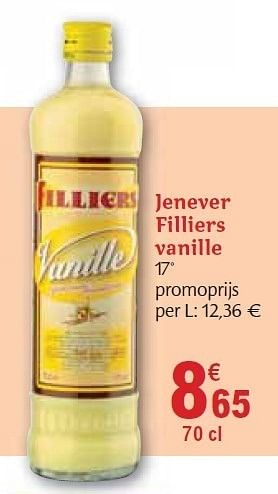 Promoties Jenever vanille - Filliers - Geldig van 01/12/2010 tot 31/12/2010 bij Carrefour
