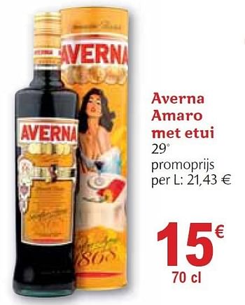 Promoties Amaro met etui - Averna - Geldig van 01/12/2010 tot 31/12/2010 bij Carrefour