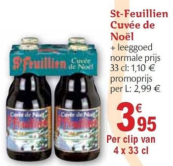 Promoties Cuvée de noël - St.Feuillien - Geldig van 01/12/2010 tot 31/12/2010 bij Carrefour