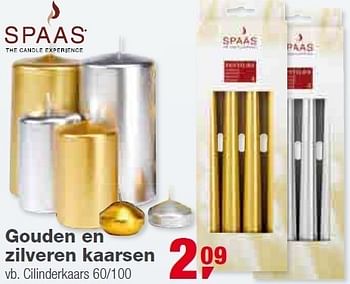 Promoties Gouden en zilveren kaarsen - Spaas - Geldig van 01/12/2010 tot 31/12/2010 bij Makro