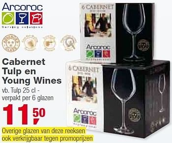 Promoties Cabernet tulp en young wines - Arcoroc - Geldig van 01/12/2010 tot 31/12/2010 bij Makro