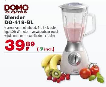 Promoties Blender - Domo elektro - Geldig van 01/12/2010 tot 31/12/2010 bij Makro