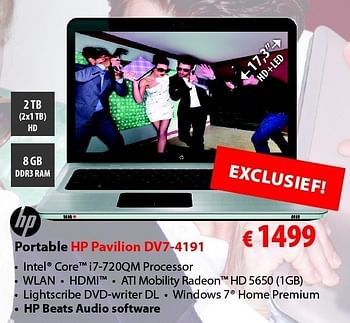 Promoties Portable  - HP - Geldig van 06/12/2010 tot 31/12/2010 bij Biass