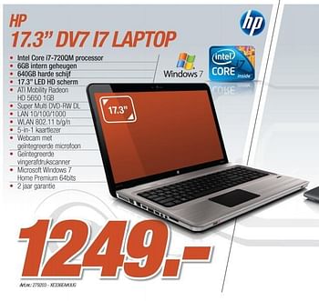 Promoties Laptop - HP - Geldig van 06/12/2010 tot 04/01/2011 bij Auva