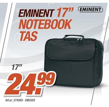 Promotions Notebook tas - Eminent - Valide de 06/12/2010 à 04/01/2011 chez Auva