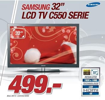 Promoties Lcd-tv - Samsung - Geldig van 06/12/2010 tot 04/01/2011 bij Auva