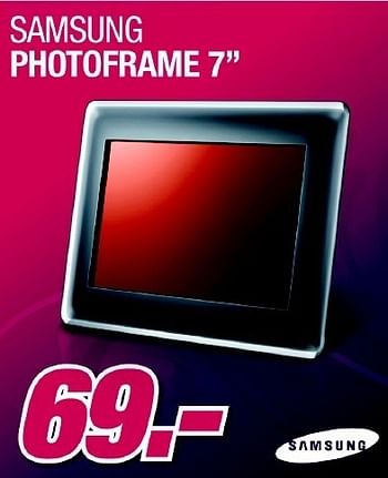 Promotions Photoframe  - Samsung - Valide de 06/12/2010 à 04/01/2011 chez Aksioma