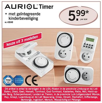 Promoties Timer - Auriol - Geldig van 06/12/2010 tot 11/12/2010 bij Lidl