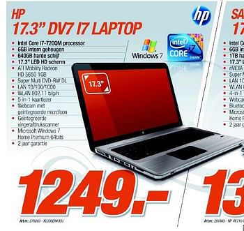 Promoties Laptop - HP - Geldig van 06/12/2010 tot 04/01/2011 bij CBM ICT Solutions