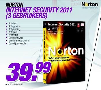 Promoties Internet security 2011  - Norton - Geldig van 06/12/2010 tot 04/01/2011 bij CBM ICT Solutions