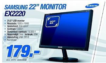 Promoties Monitor - Samsung - Geldig van 06/12/2010 tot 04/01/2011 bij VCD
