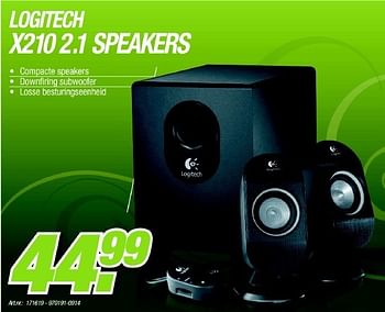 Promotions 2.1 speakers - Logitech - Valide de 06/12/2010 à 04/01/2011 chez VCD