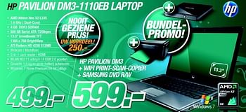 Promotions Laptop - HP - Valide de 06/12/2010 à 04/01/2011 chez VCD
