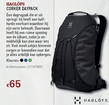 Promoties Corker daypack - HAGLOFS - Geldig van 08/12/2010 tot 31/12/2010 bij A.S.Adventure
