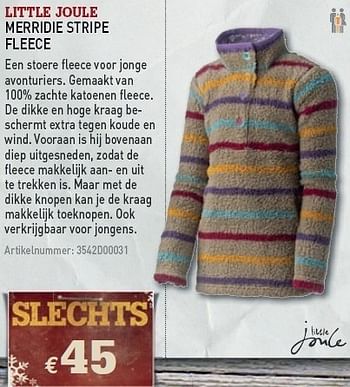 Promoties Merridie stripe fleece - Little Joule - Geldig van 08/12/2010 tot 31/12/2010 bij A.S.Adventure