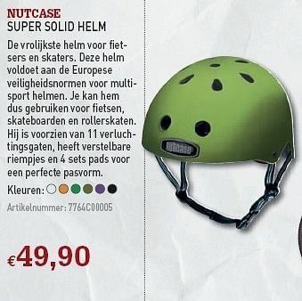 Promoties Super solid helm - Nutcase - Geldig van 08/12/2010 tot 31/12/2010 bij A.S.Adventure