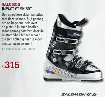 Promoties Impact gt skibot - Salomon - Geldig van 08/12/2010 tot 31/12/2010 bij A.S.Adventure